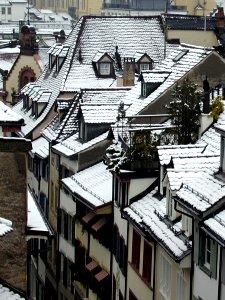 Roofs of Spalenberg, Basel, 30-March-2001