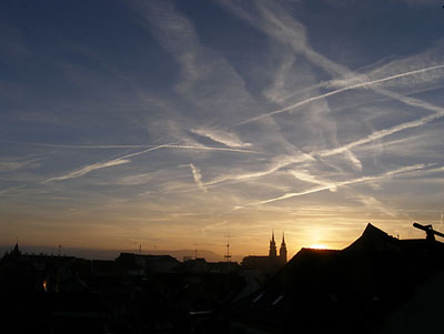 Sun rise in October 2006